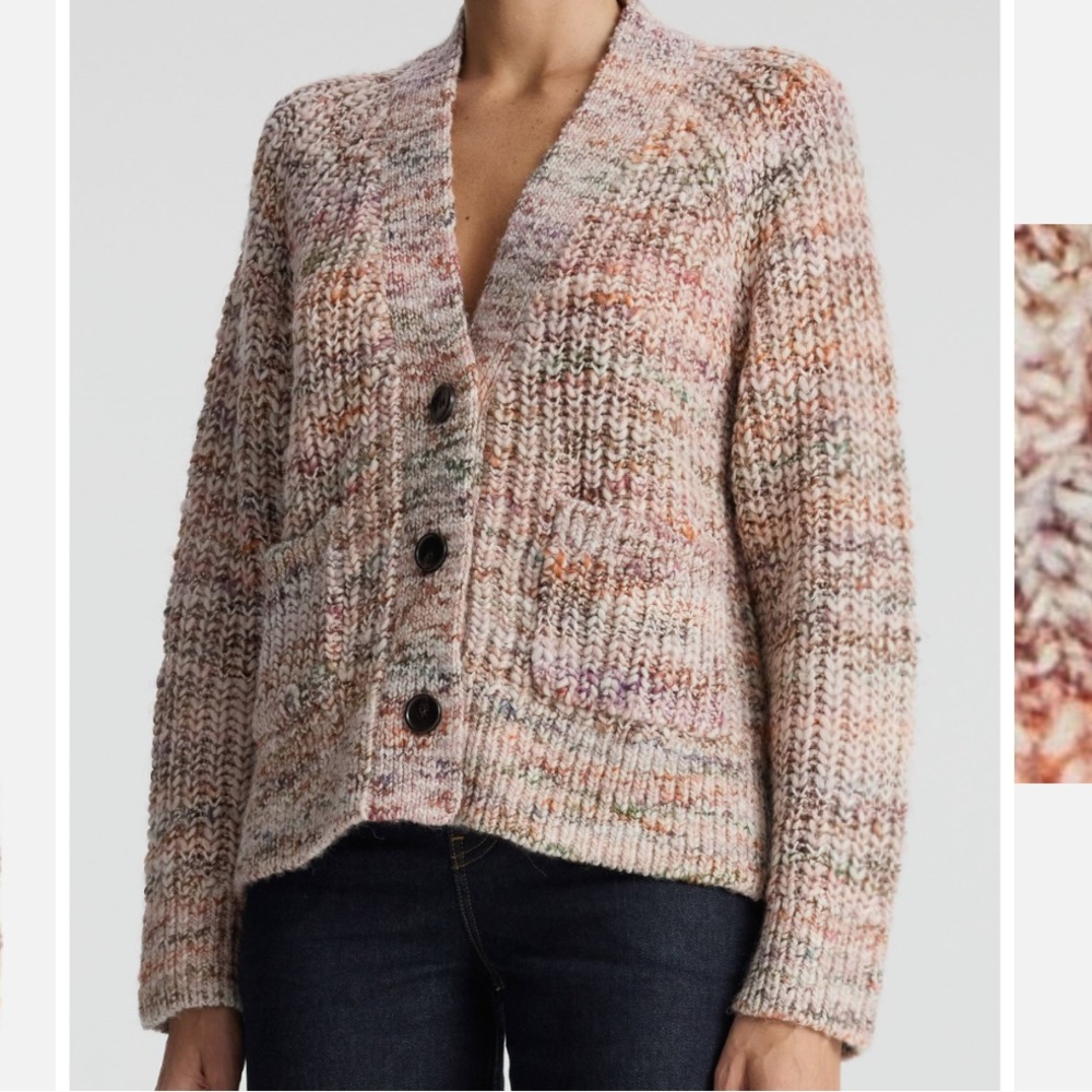 A.L.C. Cleveland Wool Cardigan in Rose